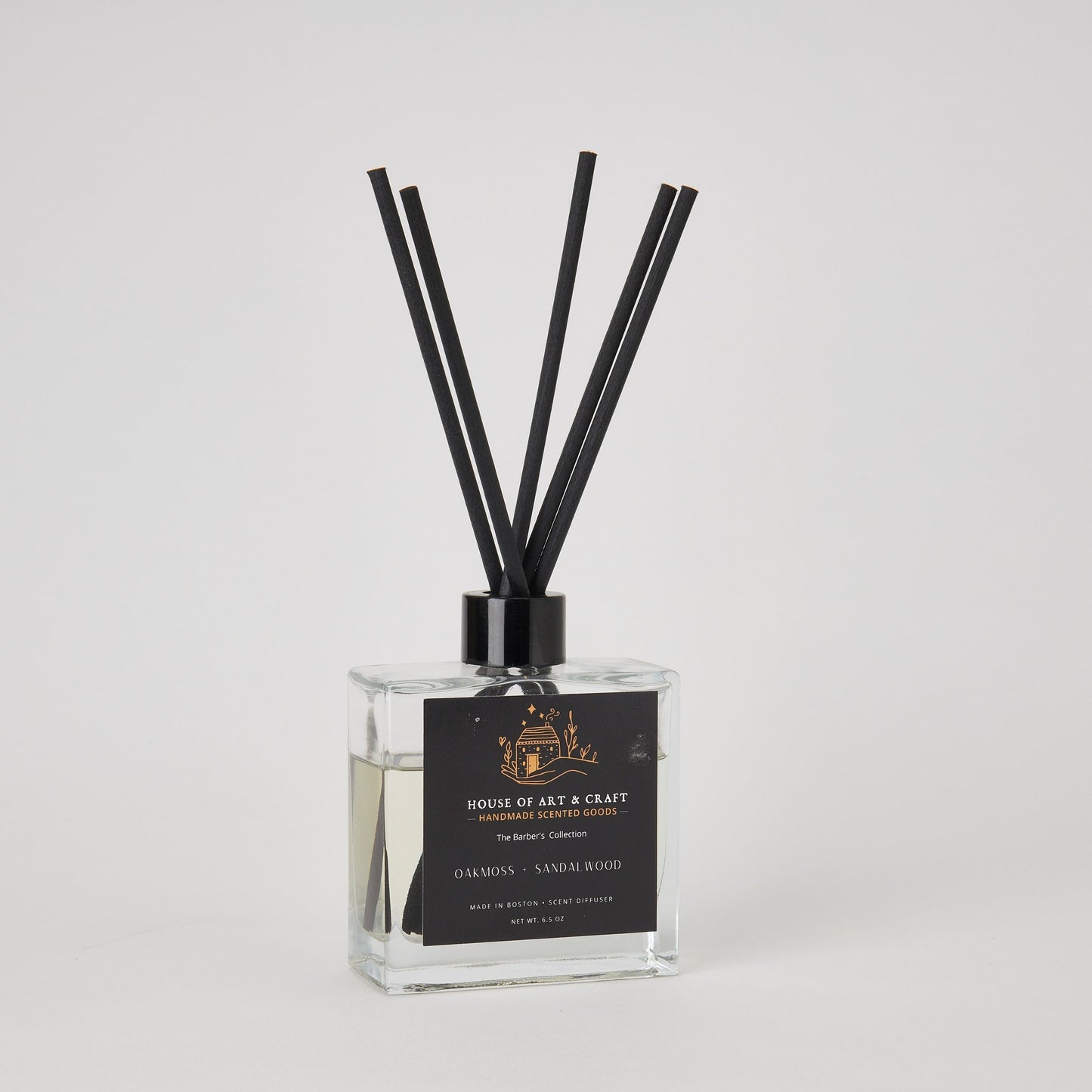 Oakmoss Sandalwood Reed Diffuser | The Barber's Collection