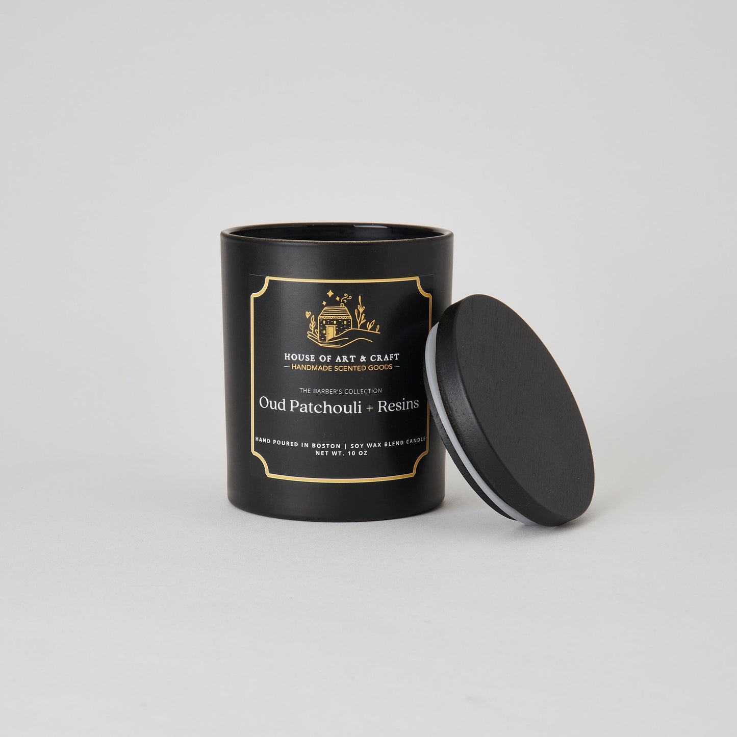 Oud Patchouli & Resins Candle | The Barber's Collection