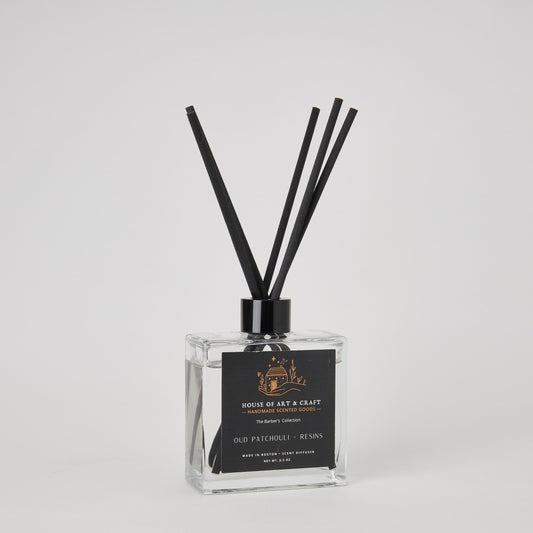 Oud Patchouli & Resins Reed Diffuser | The Barber's Collection