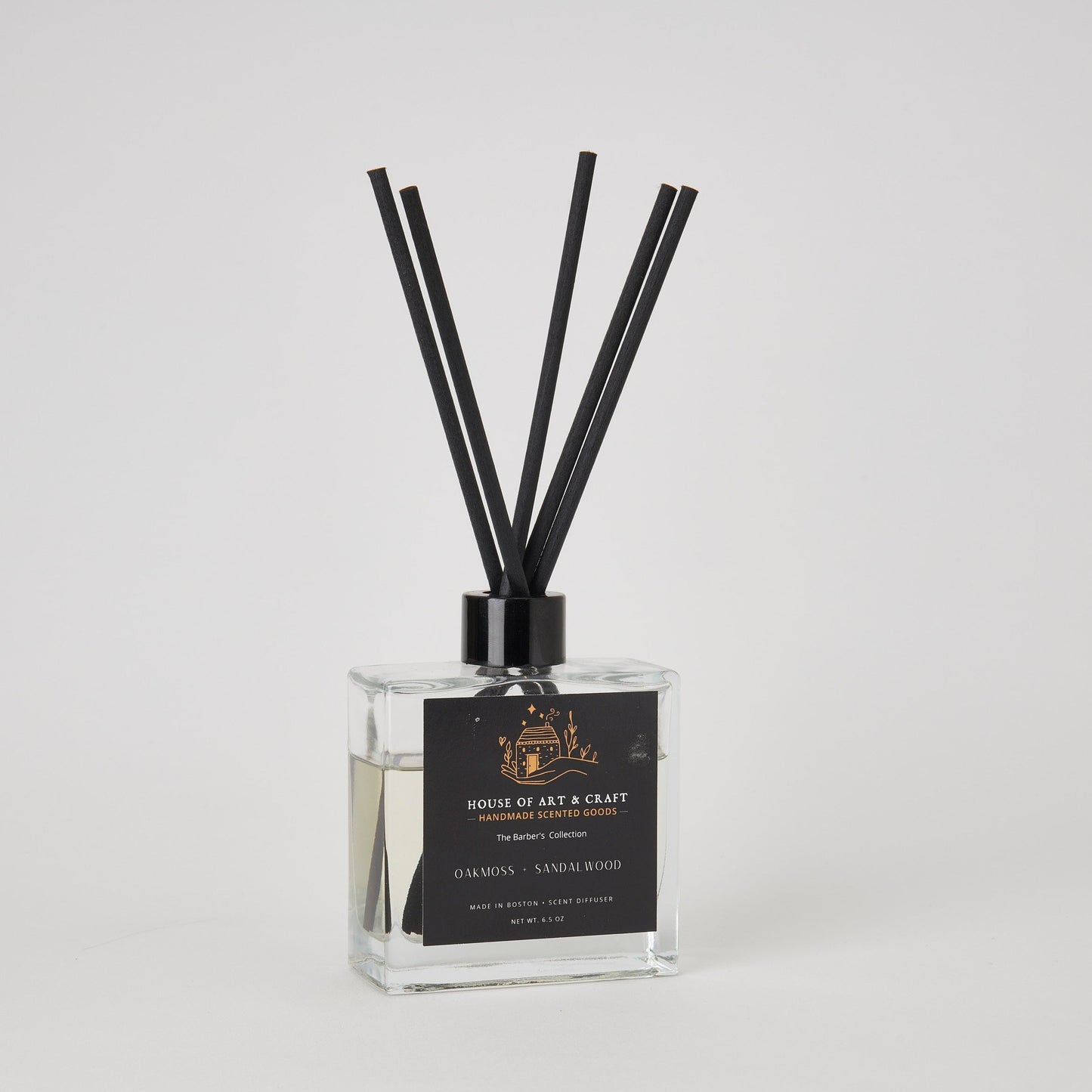 Oakmoss  Sandalwood Reed Diffuser | The Barber's Collection