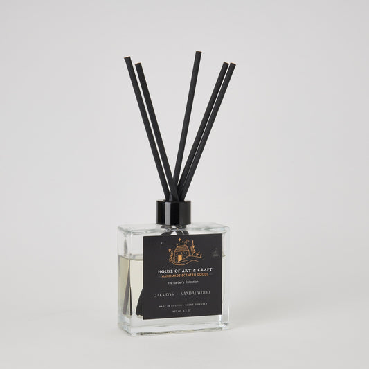 Oakmoss  Sandalwood Reed Diffuser | The Barber's Collection