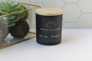 Oakmoss  Sandalwood Candle | The Barber's Collection